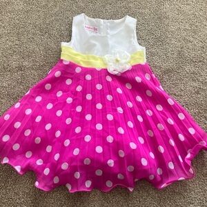 Jessica Ann Polka Dot Sleeveless Easter Spring Dress Infant Size 18‎ months